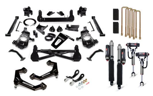 7 Inch Lift Kit - Cognito 7-Inch Premier Lift Kit With Elka 2.5 Reservoir Shocks For 20-24 Silverado/Sierra 2500/3500 2WD/4WD